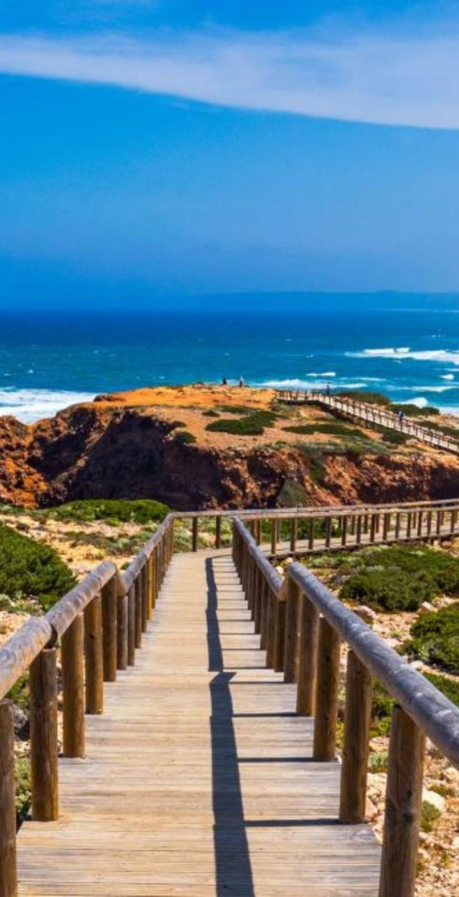 Europe Caminos path to sea ocean in portugal 
