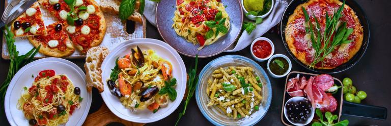 the typical culinary italian primi dishes