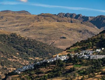landscape of Alpujarras in Andalusia walking