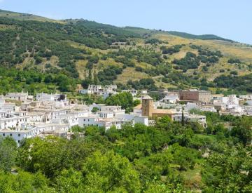landscape of Alpujarras in Andalusia walking