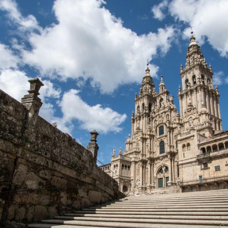 Cathedral of Santiago in Spain on Camino de Santiago