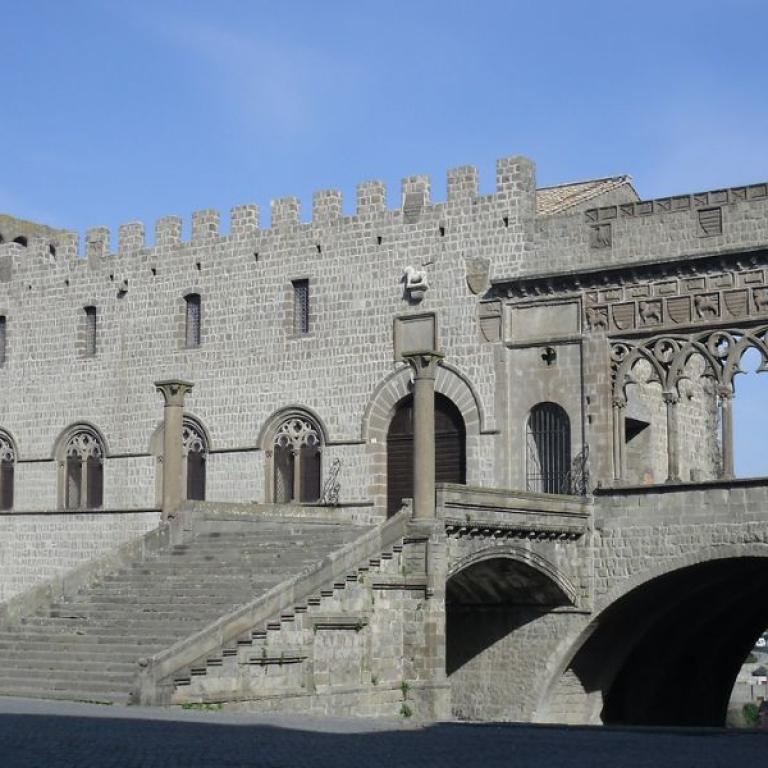 historical pilgrim quarter in viterbo