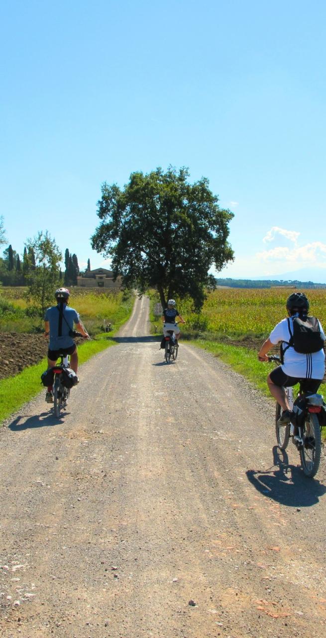 Cycling Via Francigena from Siena to Bagno Vignoni