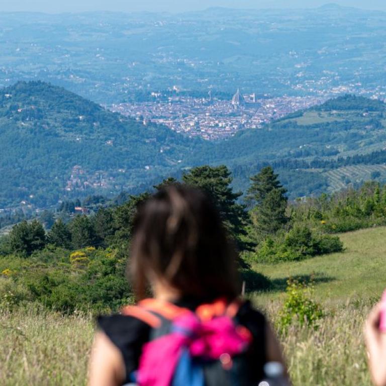 Arrivo a Firenze lungo l’ultima tappa della Via degli Dei
