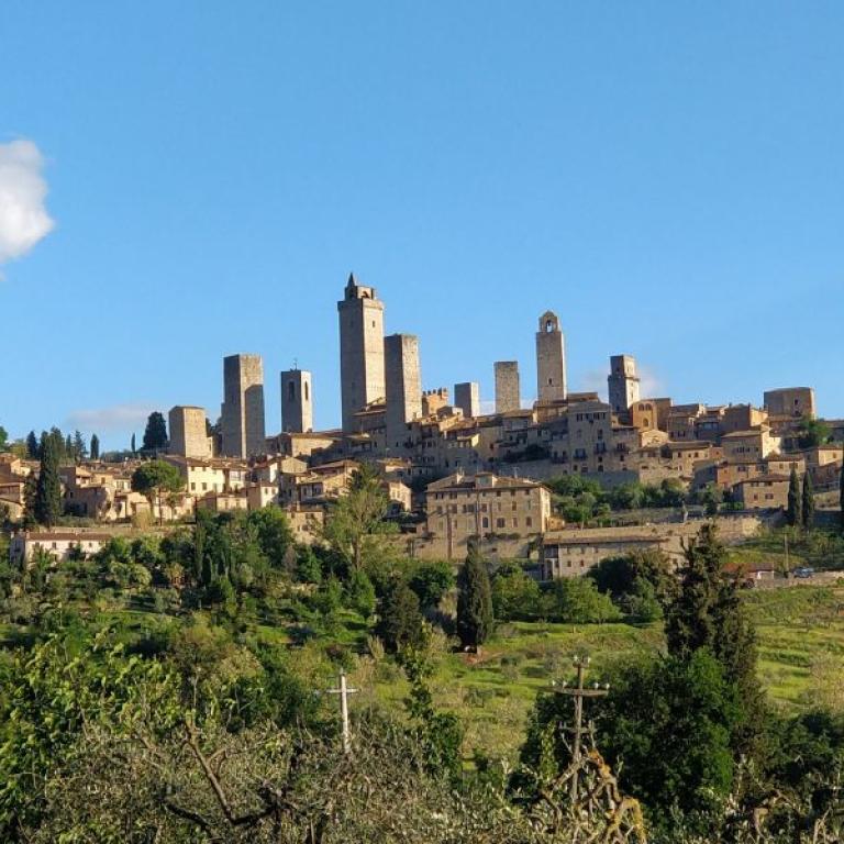 Skyline of San Gimignano with towers