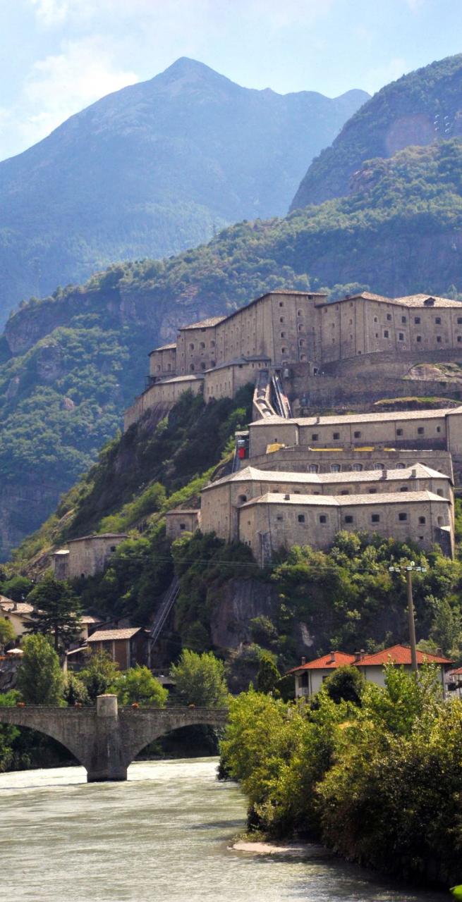 Bard Fortress on Via Francigena in Valle d'Aosta