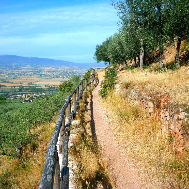 saint francis way path from assisi