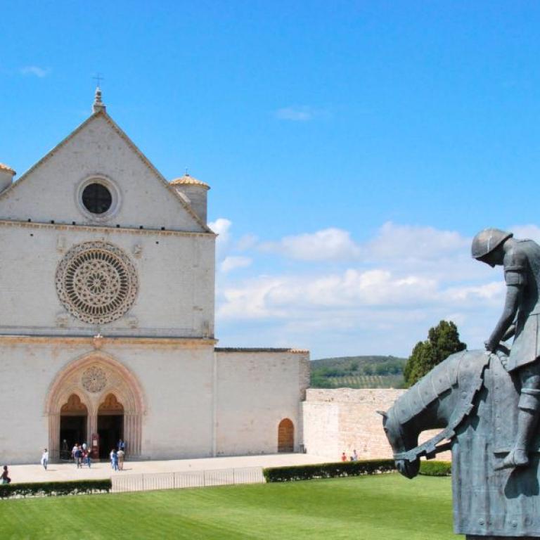 Via di Francesco Tappe da Assisi basilica