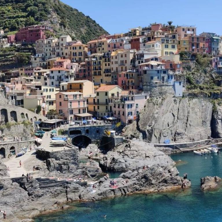 cliff town in cinque terre