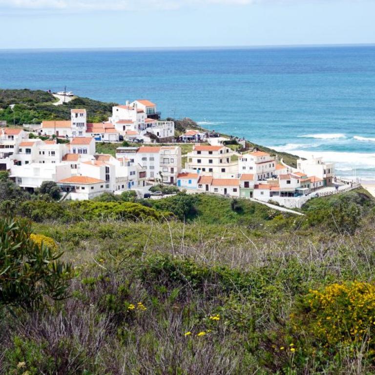 odeceixe beach and coastal houses