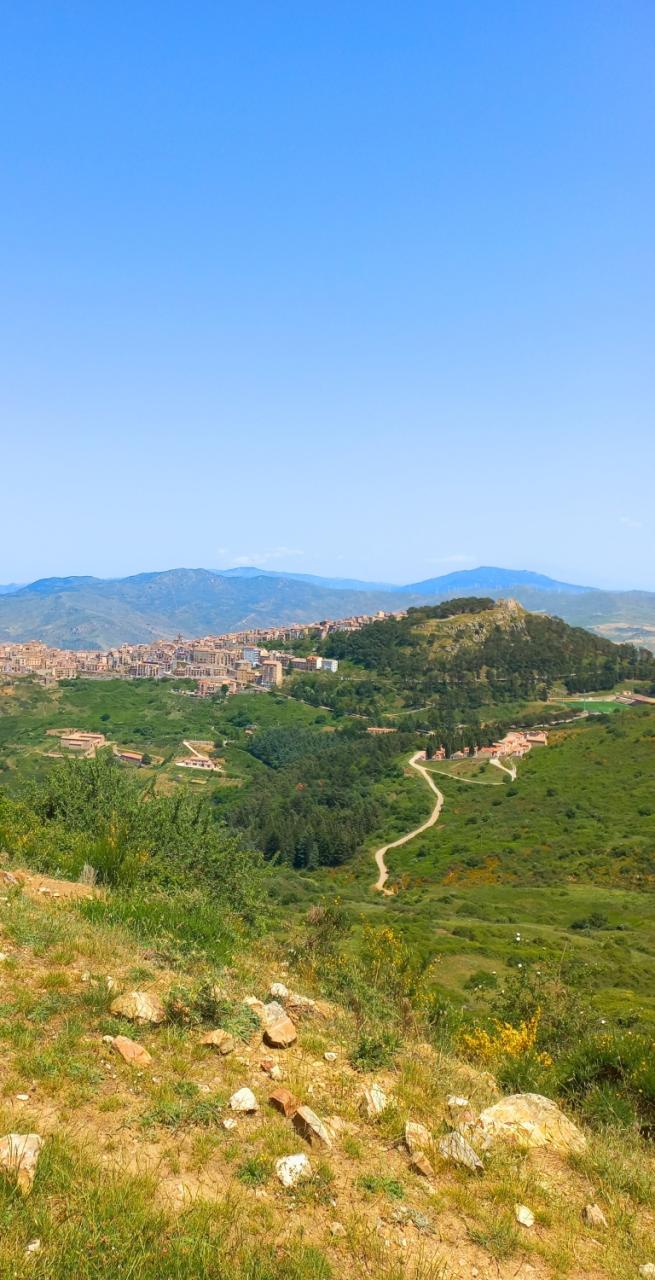 Landscape and colors of the Madonie Mountains in Sicily