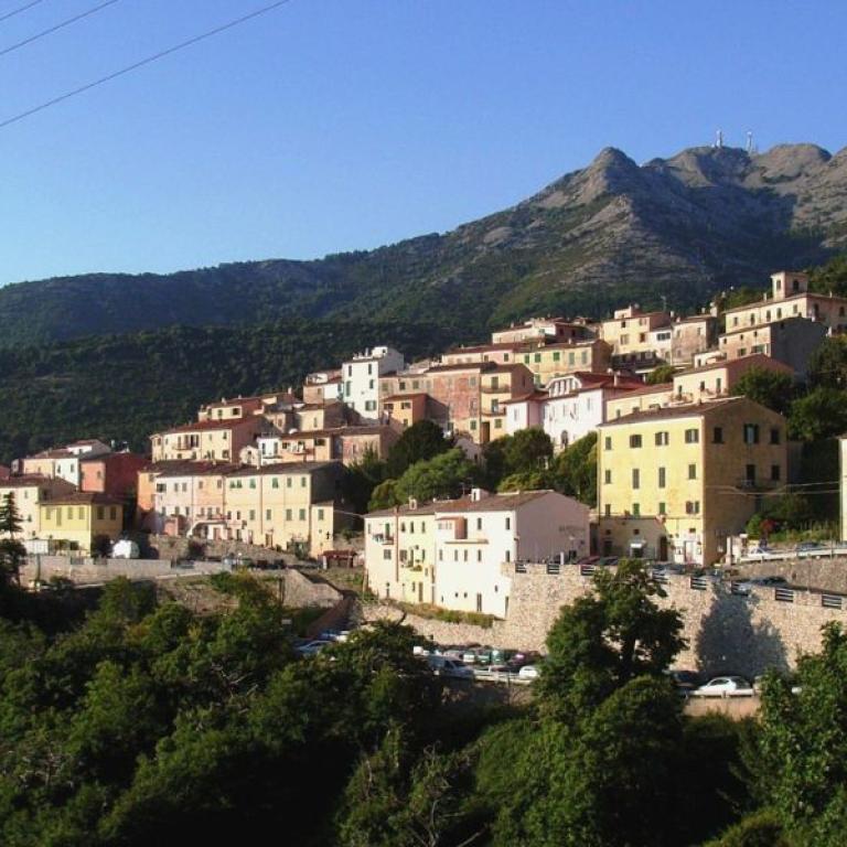 mountain village of marciana elba island