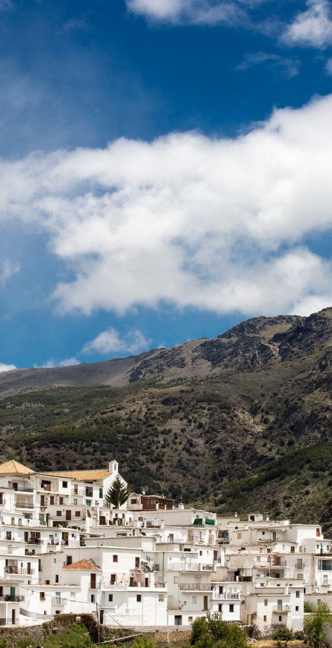 view of hilltop village in the Alpujarras