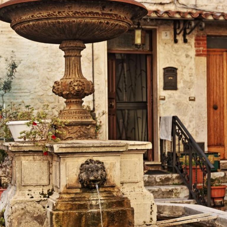 old fountain Saint Francis Way Rieti Roma