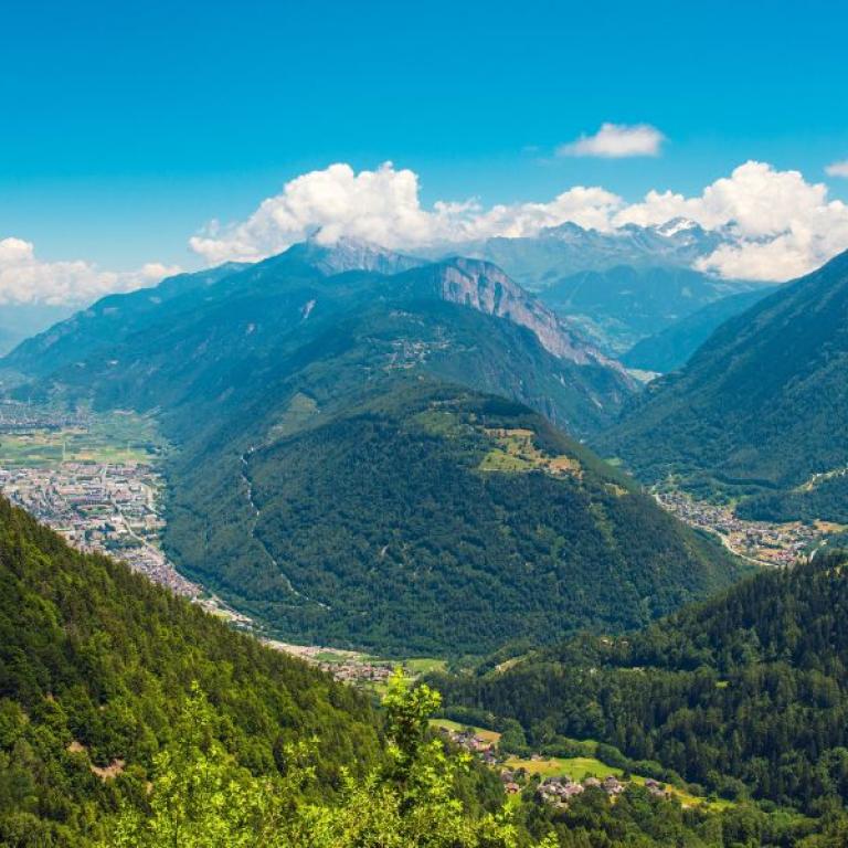 view of valley between Martigny and Sembrancher