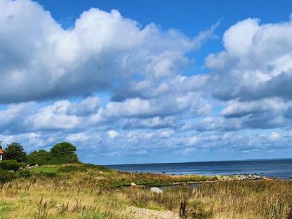 the landscape of swedish coast kulladen