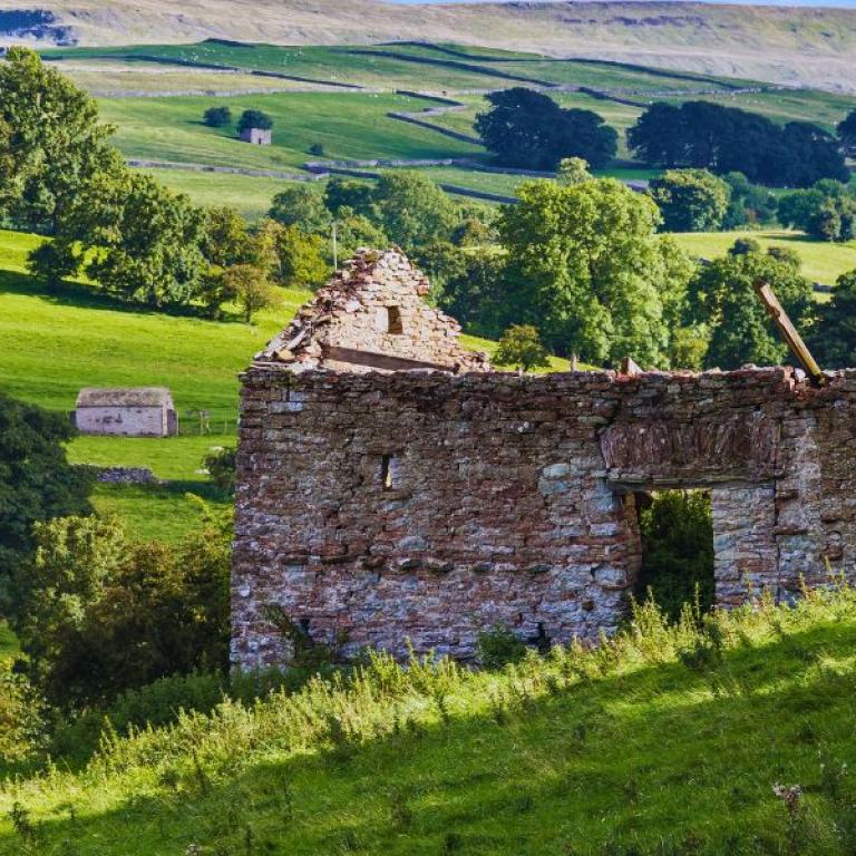 Coast to Coast the countryside of Kirkby Stephen and an abandoned house