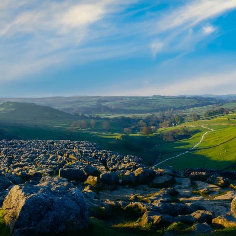 yorkshire dales landscape on Coast to Coast route