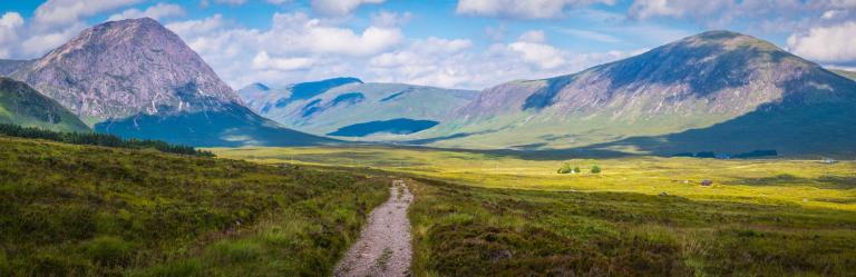 West Highland Way Scotland path to glencoe