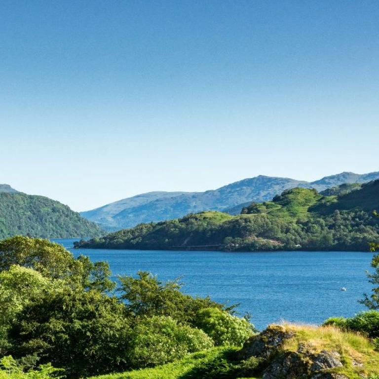 Sentiero del trekking West Highland Way vicino a Loch Lomond