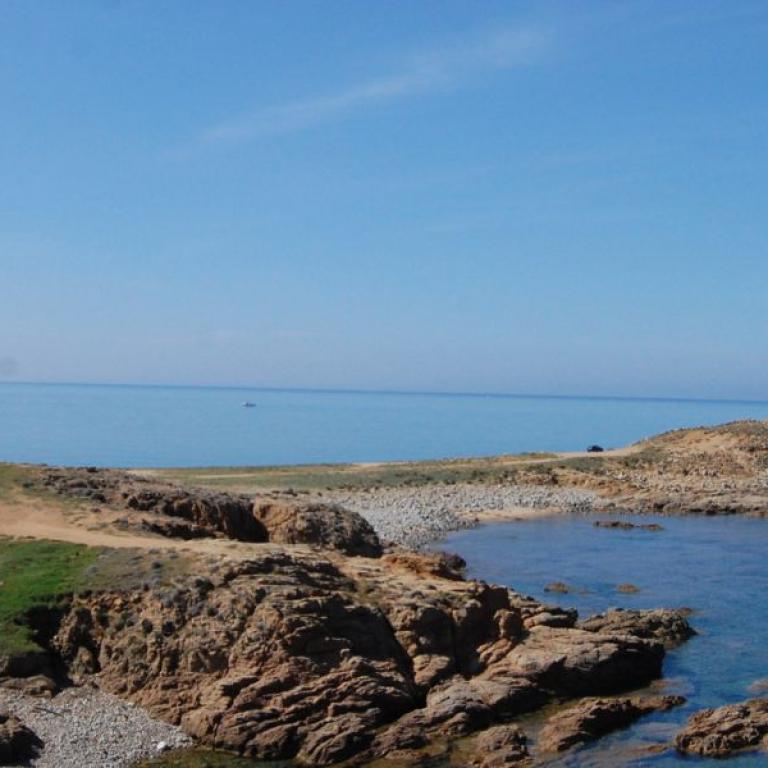 capo pecora rocks in west sardinia