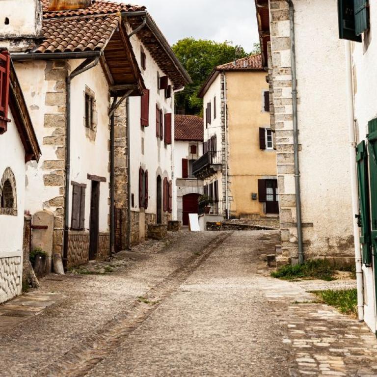 the main road of ostaba in the basque region