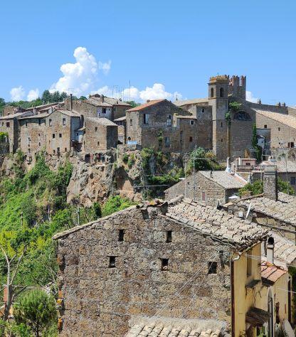 calcata village of via amerina in lazio