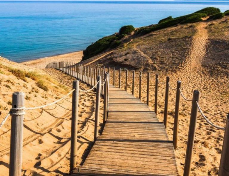sardegna costa sulcis sentiero spiaggia