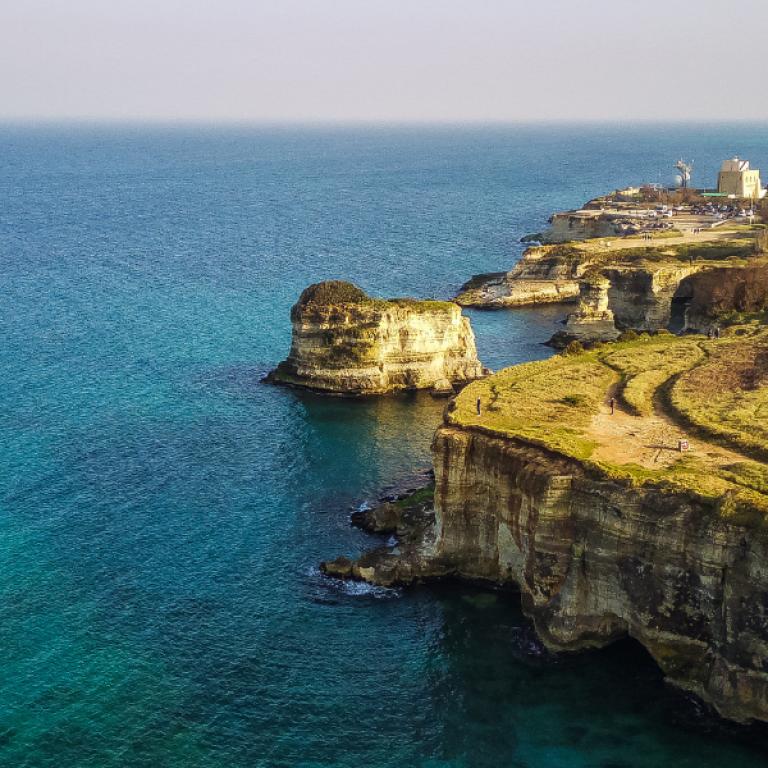 coast of salento in southern italy