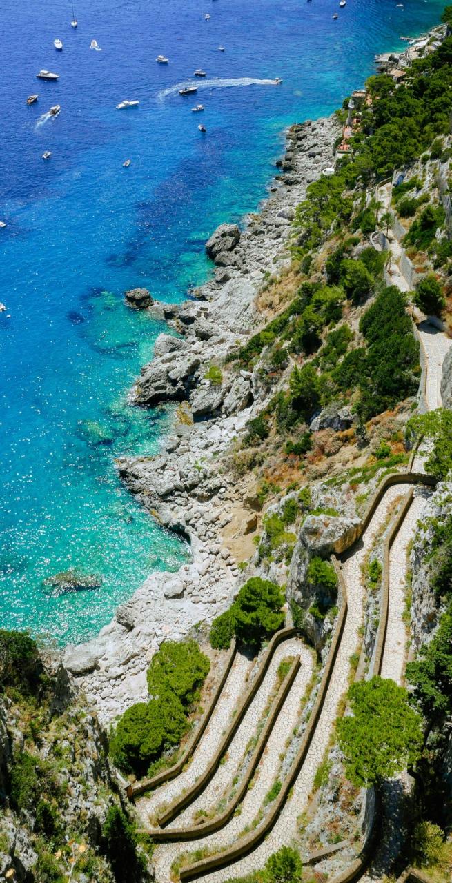 The Sardinian green coast and its crystal-clear sea
