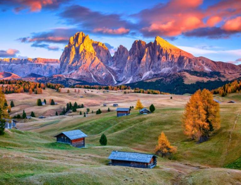 Panorámica de los Alpes durante unas Vacaciones en el Norte de Italia