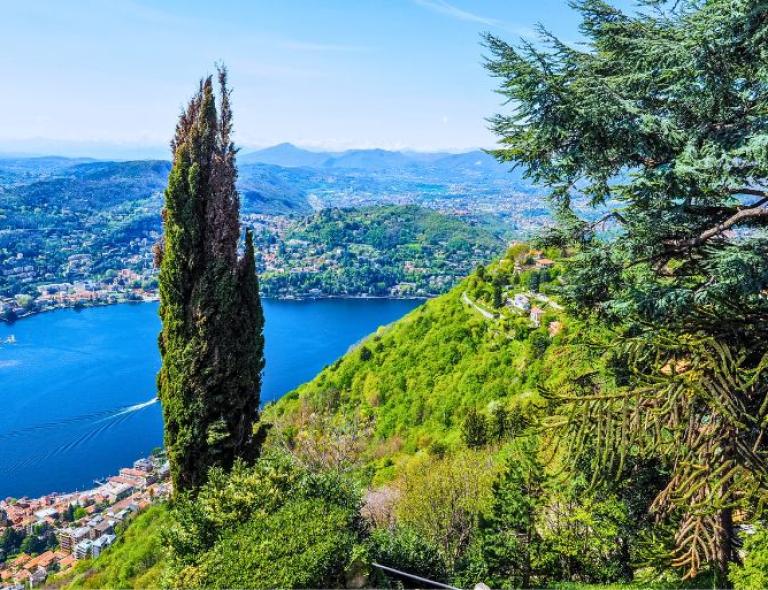Vista del Lago de Como en unas Vacaciones en el Norte de Italia