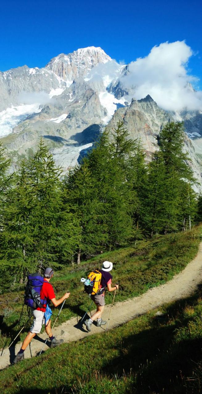 Mountain view of val maira crests