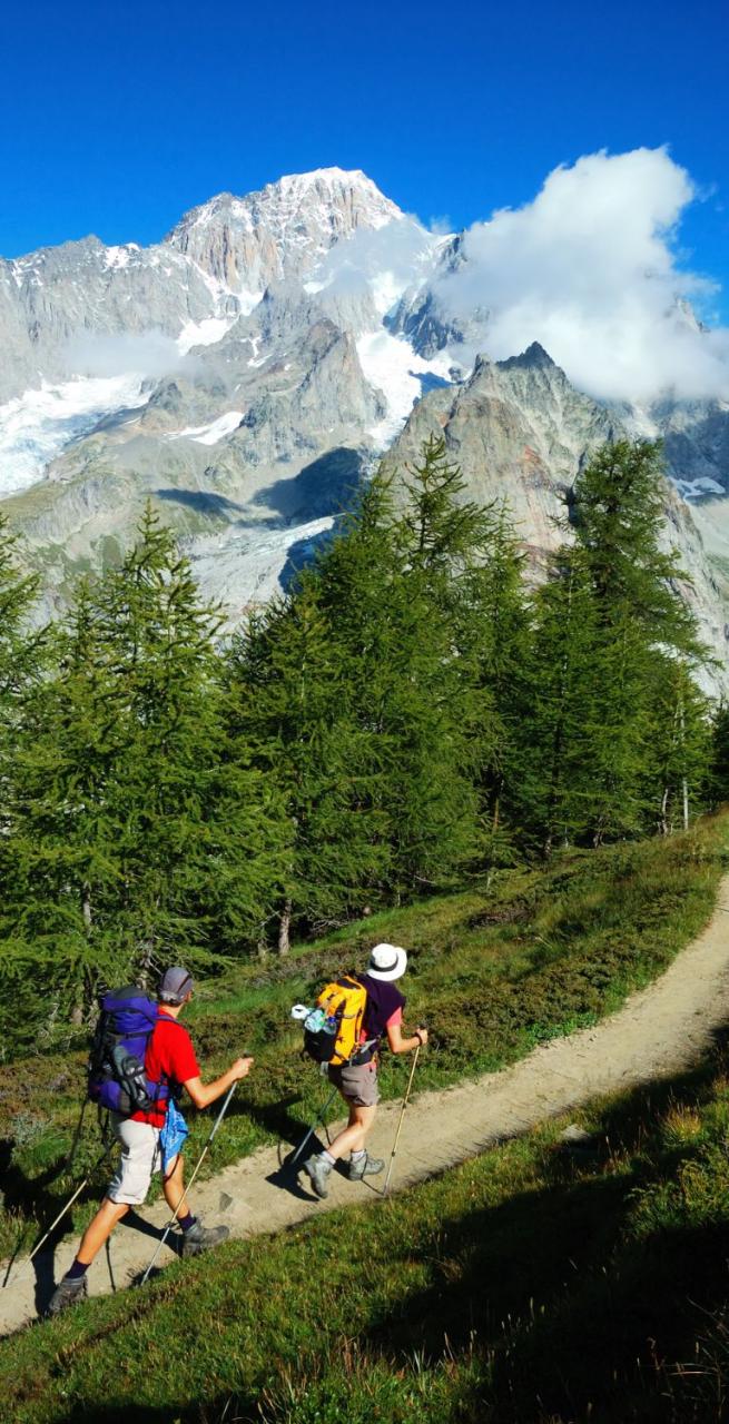 Mountain view of val maira crests 