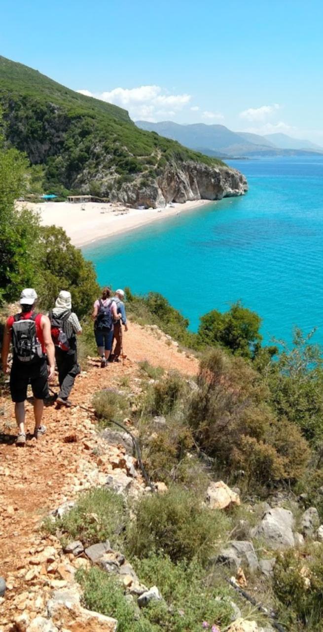 Albania Coast downhill walk to sea