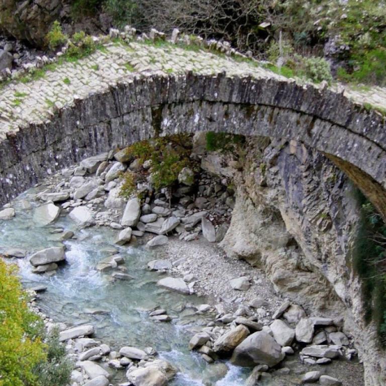 hidden valley albania stone bridge