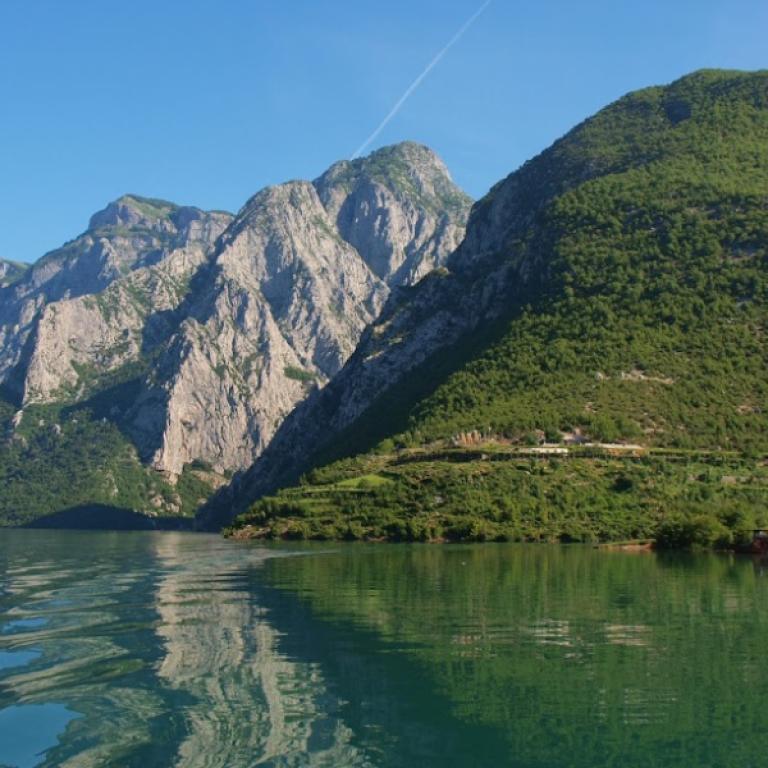 albania mountains lake
