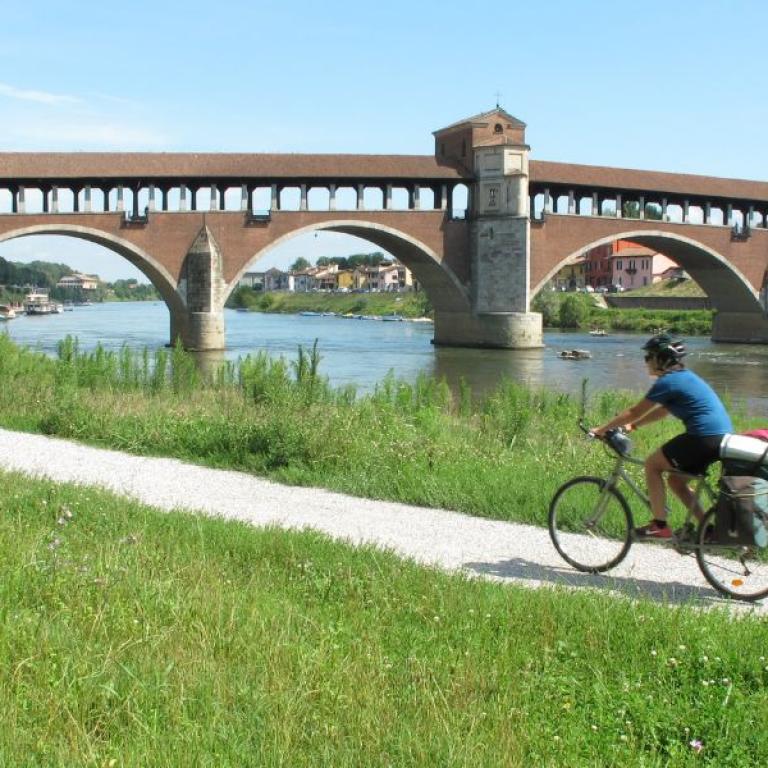 optional extension cycling to pavia, its bridge