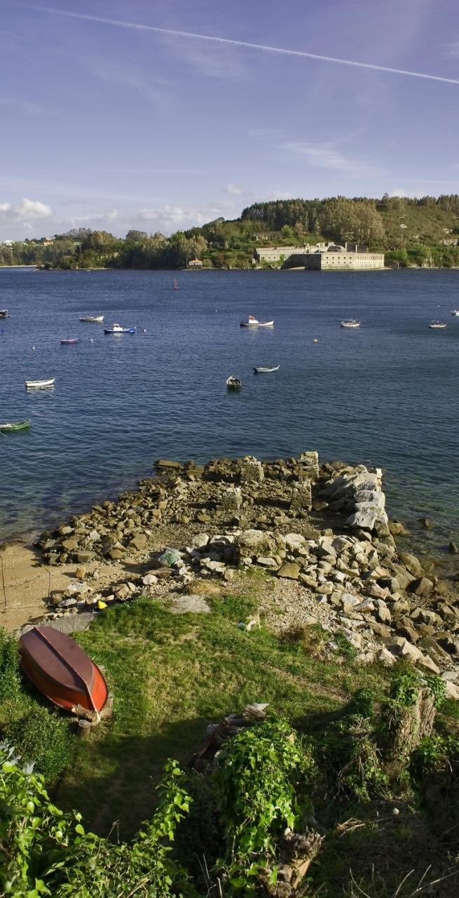 ferrol view over the ria ferrol