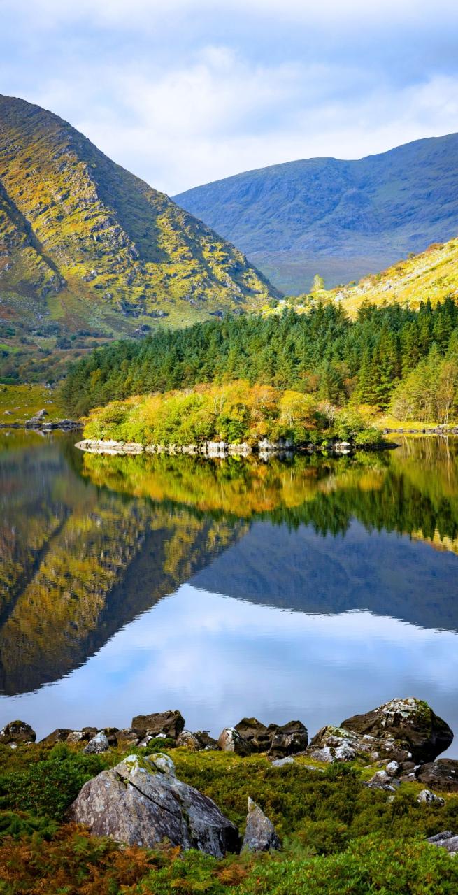 Paisaje panorámico en la Kerry Way Irlanda