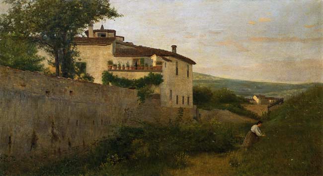 Silvestro Lega - Una Veduta a Piagentina