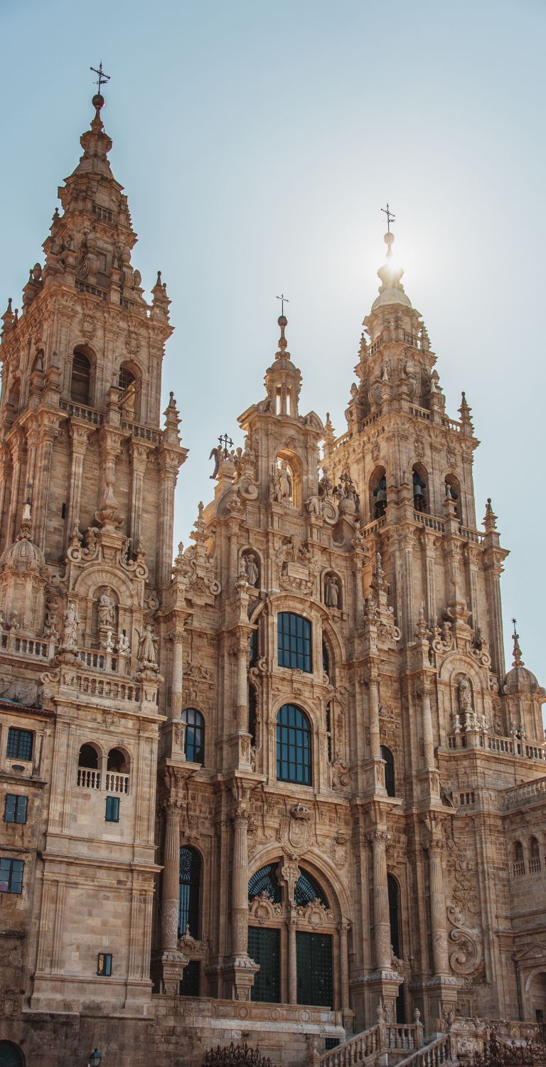 end of the camino santiago de compostela skyline